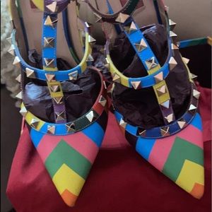 Valentino studed sling back